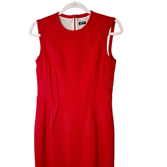 Jill Sander Red Sheath Dress Size Euro 36/US Size 2 - Picture 3 of 9